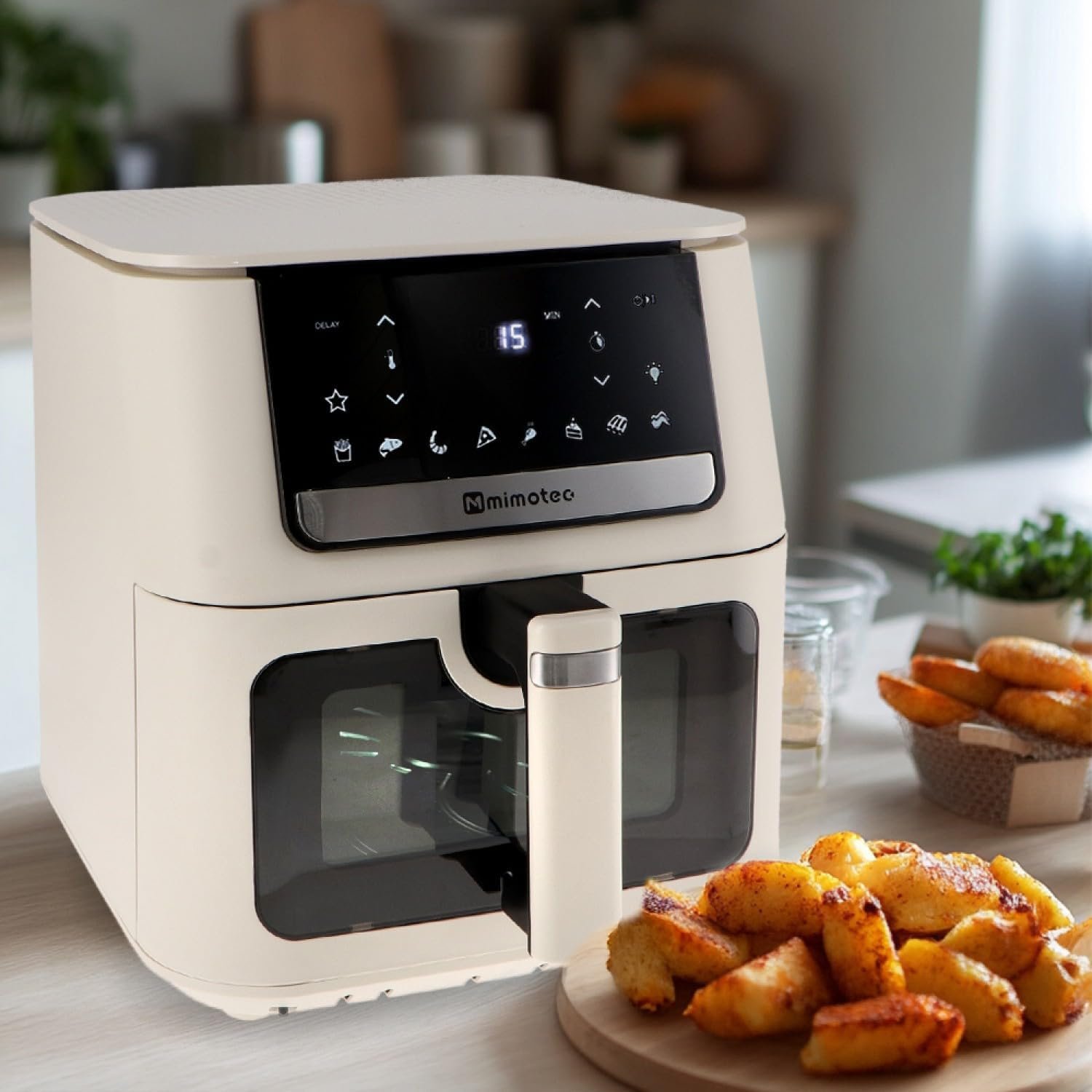 Freidora de aire mimotec Air Fryer Tech de 9 L en color blanco