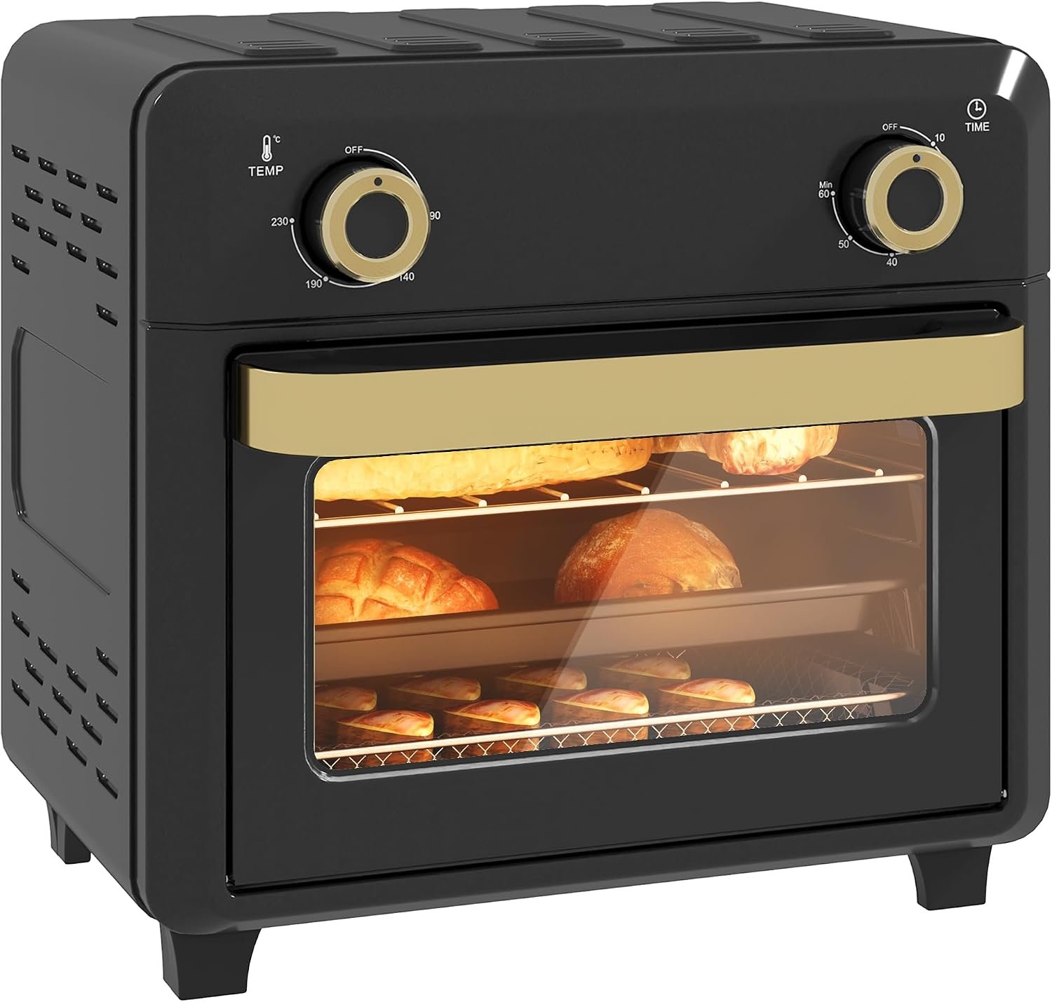 HOMCOM horno freidora de aire 10 L 1000 W