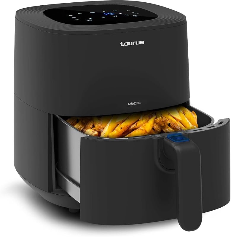 Freidora de aire Taurus Amazing AF1701D de 5,5 L, según la ficha de Amazon.es