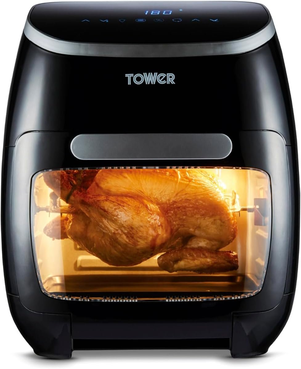 Freidora de aire Tower Xpress Pro Combo T17076 de 11 L, negra