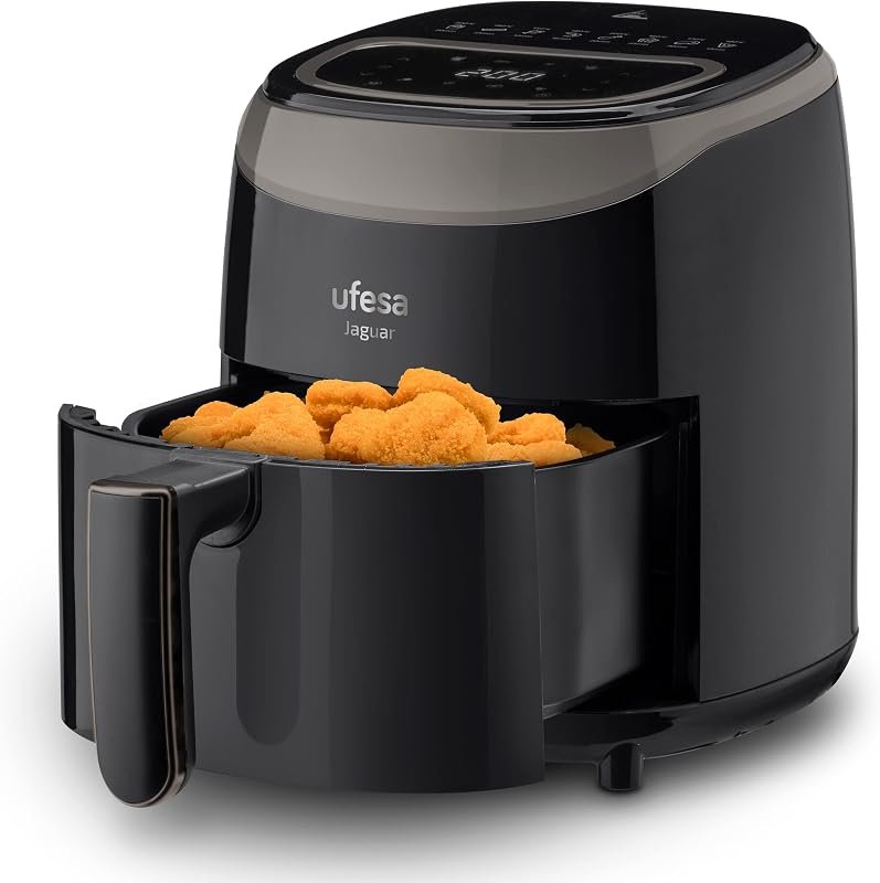 Freidora de aire Ufesa Jaguar de 3,5 L, según la ficha de Amazon.es