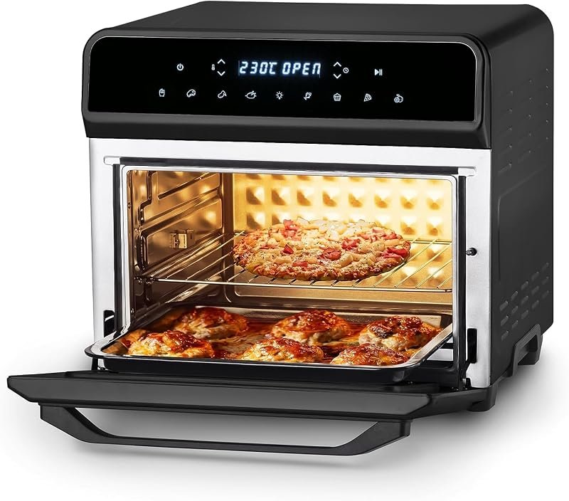 Horno-freidora Ufesa Magnum de 23 L con doble resistencia, según la ficha de Amazon.es
